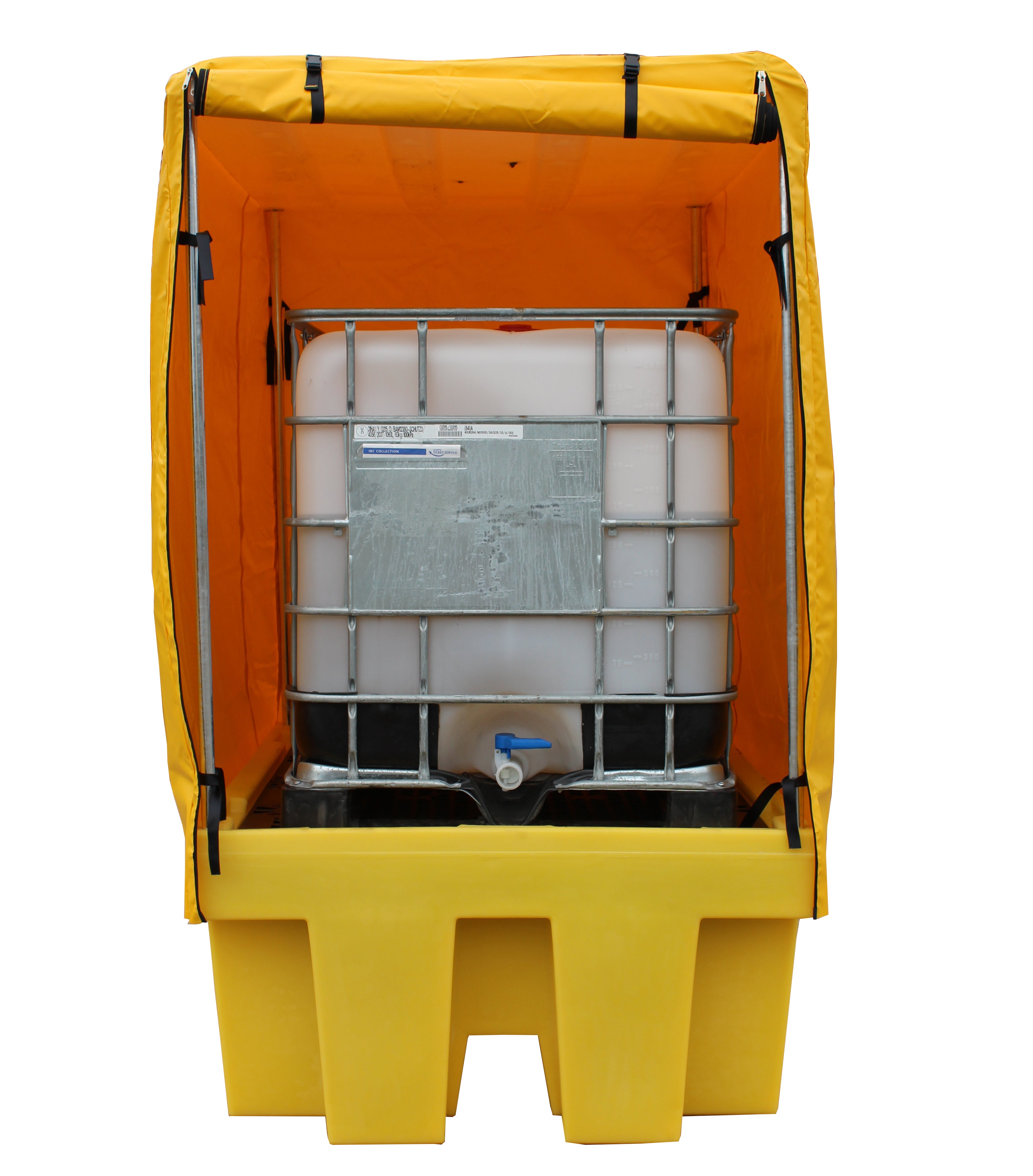 BB1C - Vasca di stoccaggio e contenimento con copertura | 1100 litri